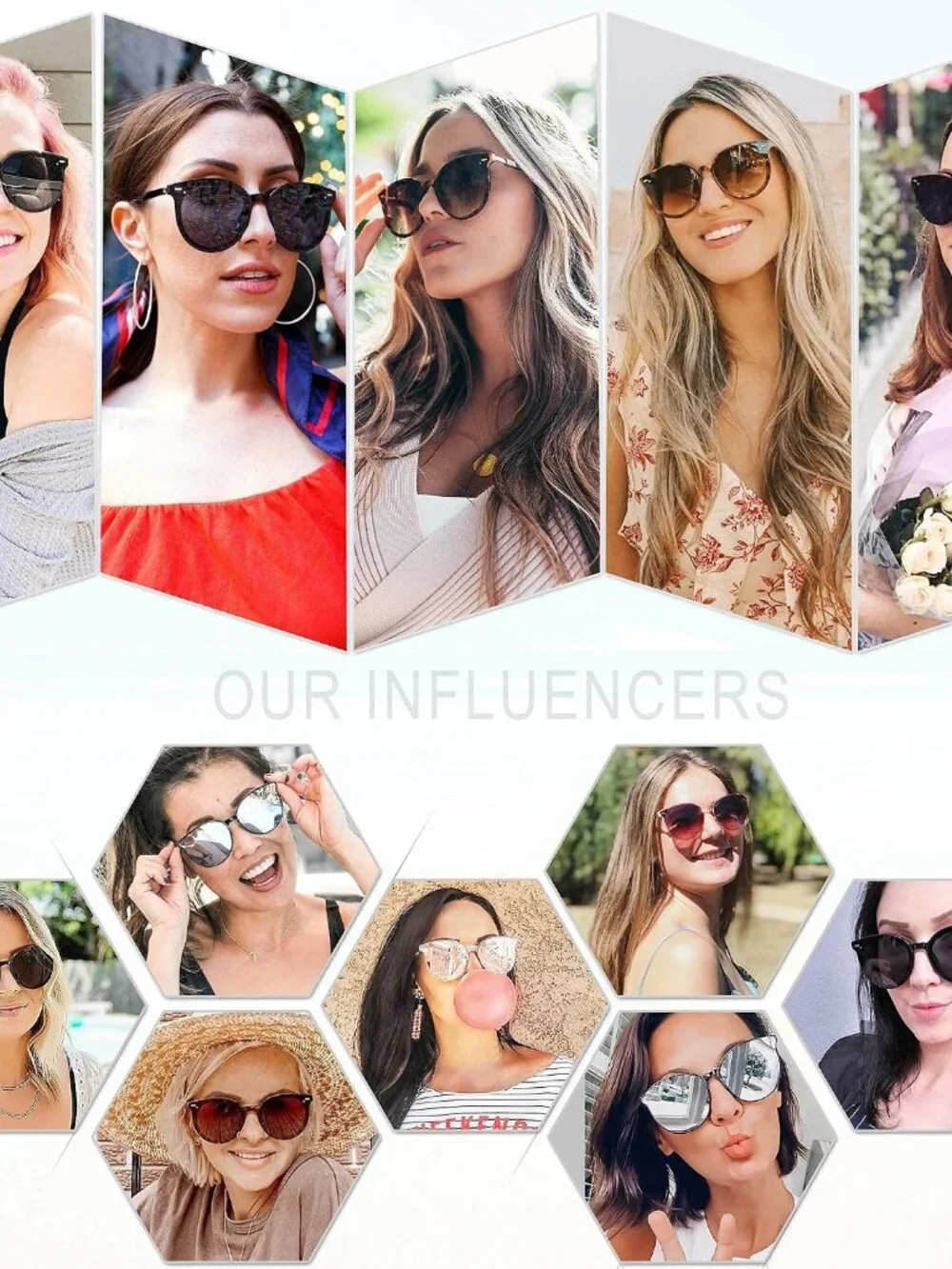 Lightweight Foldable Retro Sunglasses - Large Round Shades for All Occasions